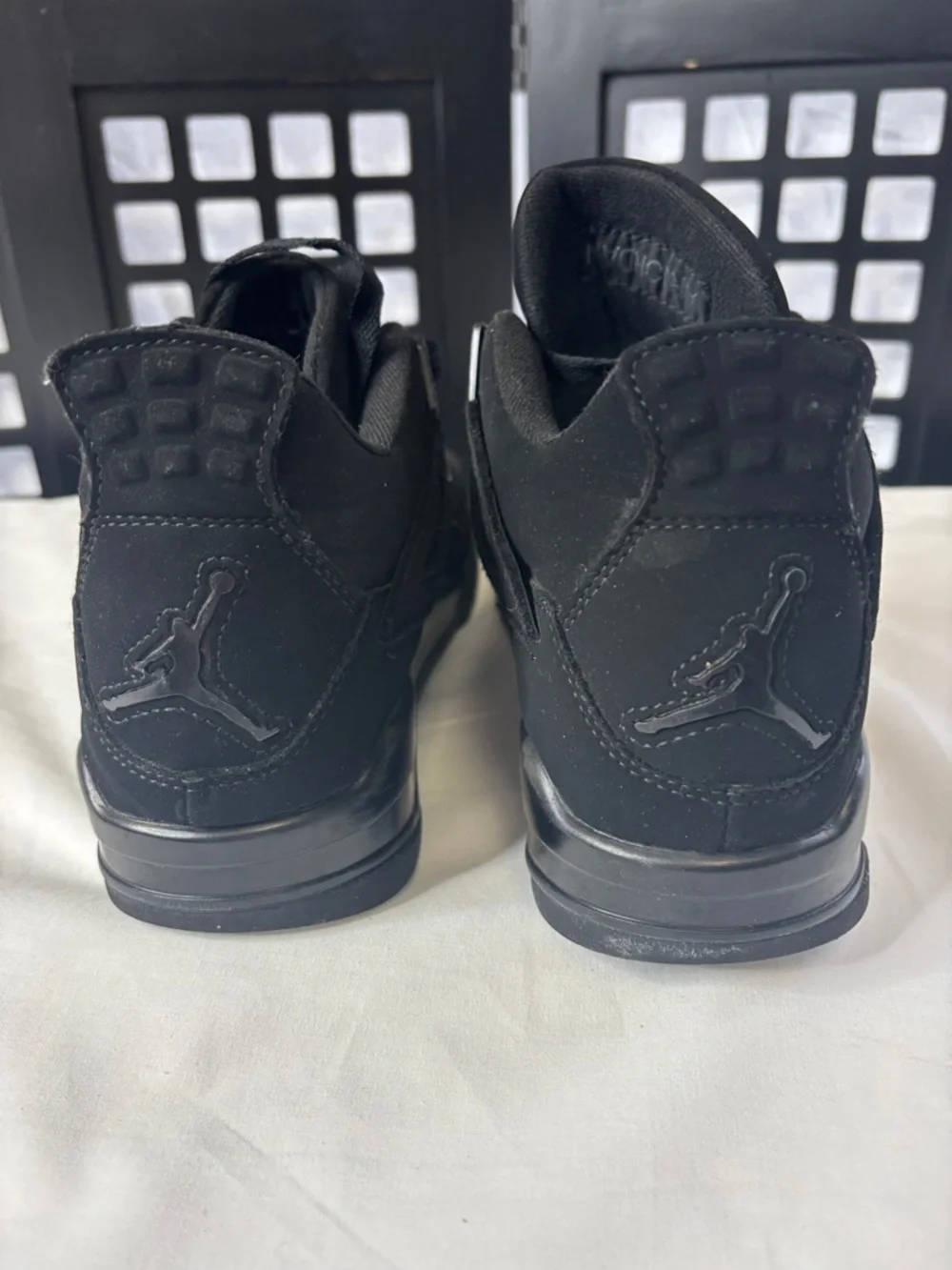 🖤 Nike Air Jordan Retro Black Cat Men's 8.5 405452-010 All Black Sneakers 🖤 - Picture 6 of 12